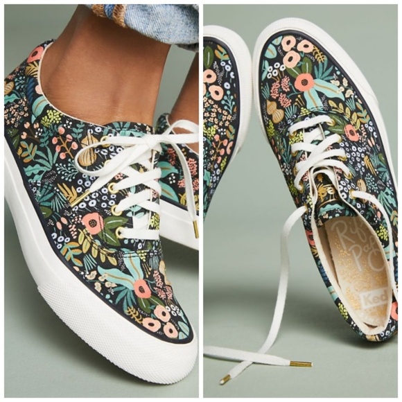 NWT Anthro Keds x Rifle Paper Co. Lourdes Sneakers - Picture 6 of 7